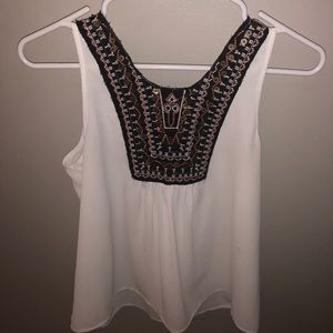 White boutique top